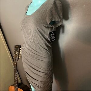 Boston Proper Gray Mini Dress